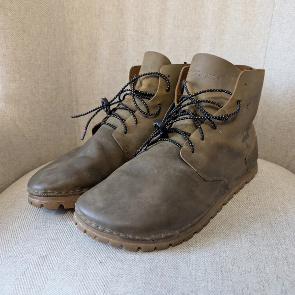 OTZ Brogan Vibram Leather Boots Brown Mens EU 45 US Size 12 (Fits Like a US 11) - Picture 2 of 6